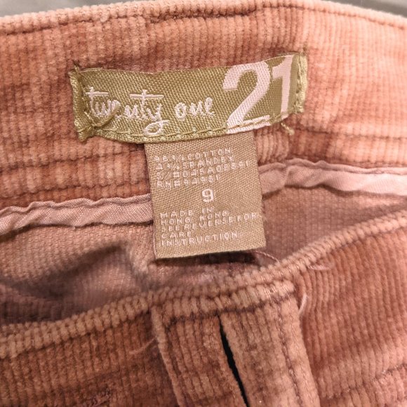 Light Pink Salmon Soft Corduroy Bootcut Pants - Picture 5 of 5